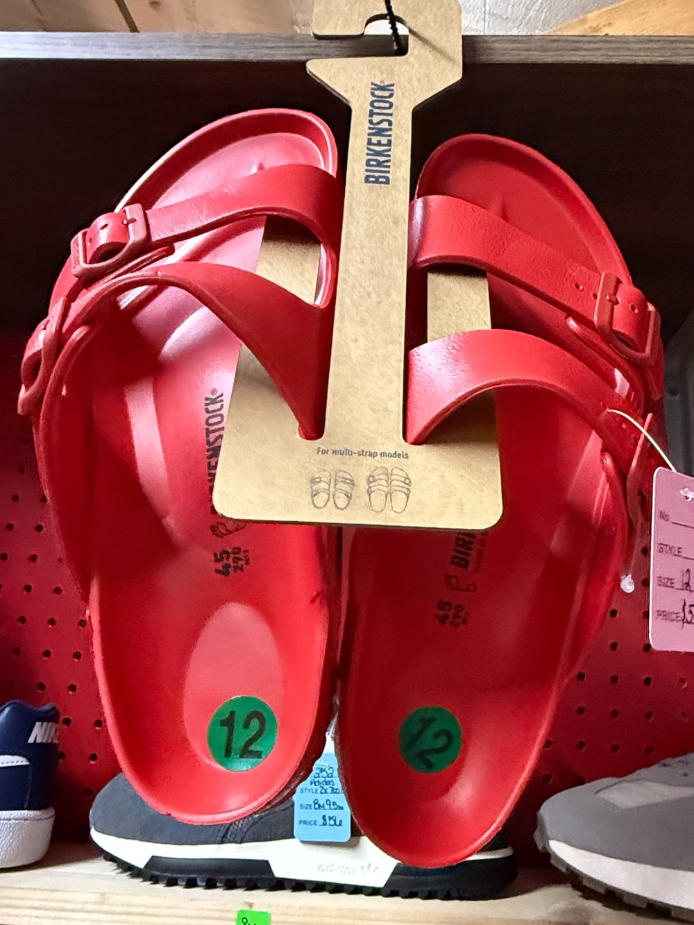 Birkenstock EVA Two-Strap Sandals in Red